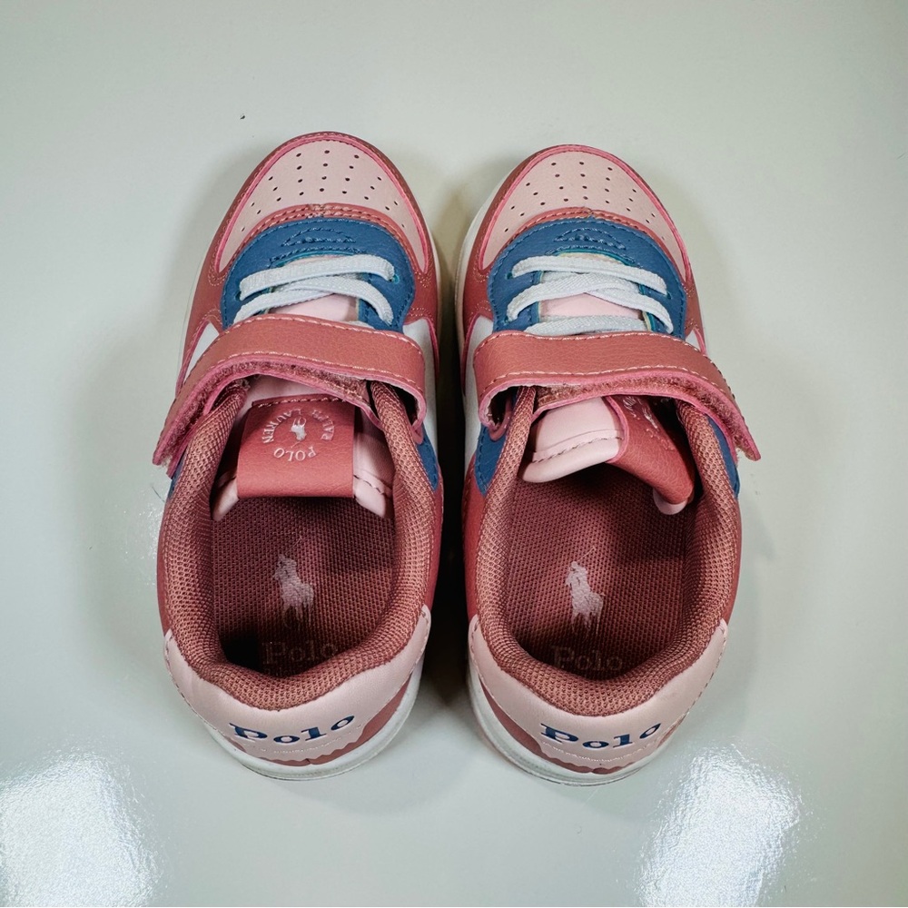 Polo Ralph Lauren Toddler Girls Masters Court Fastening Strap Casual Sneakers - Picture 7 of 11